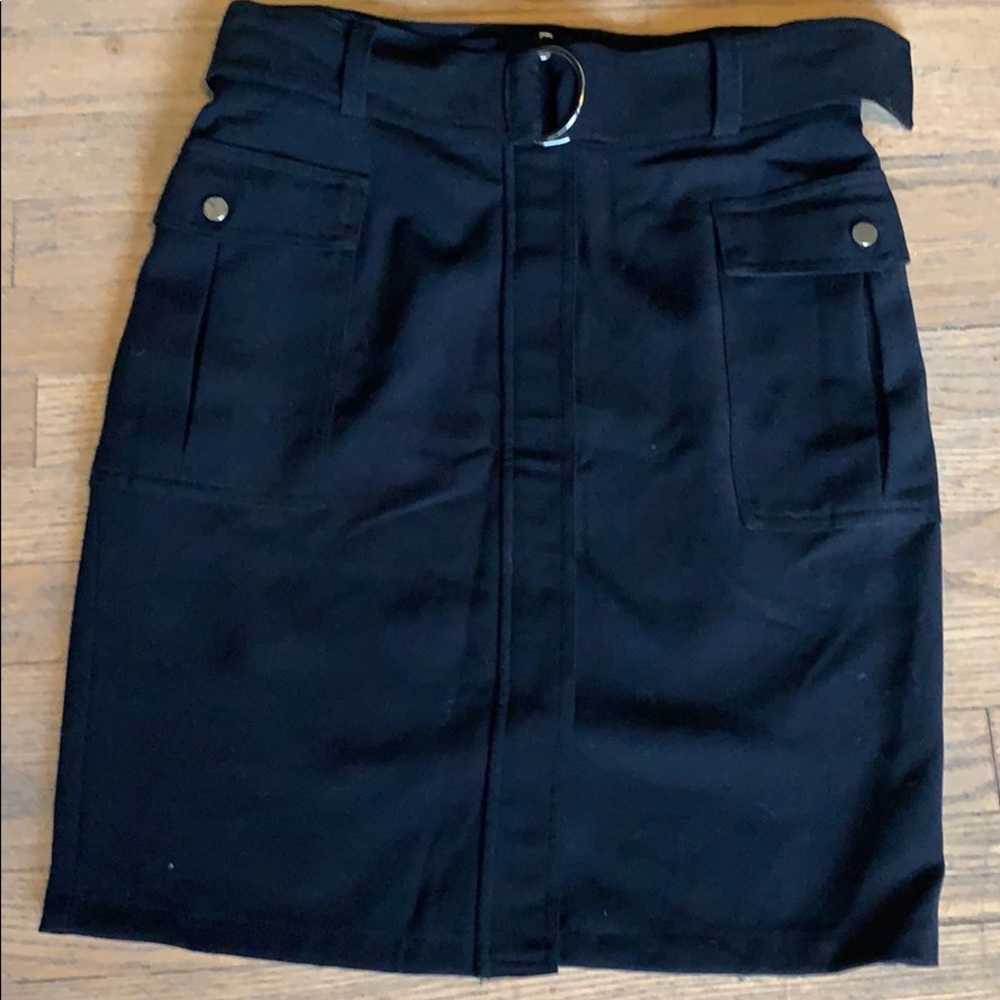 H&M black Y2K pocket pencil skirt retro office